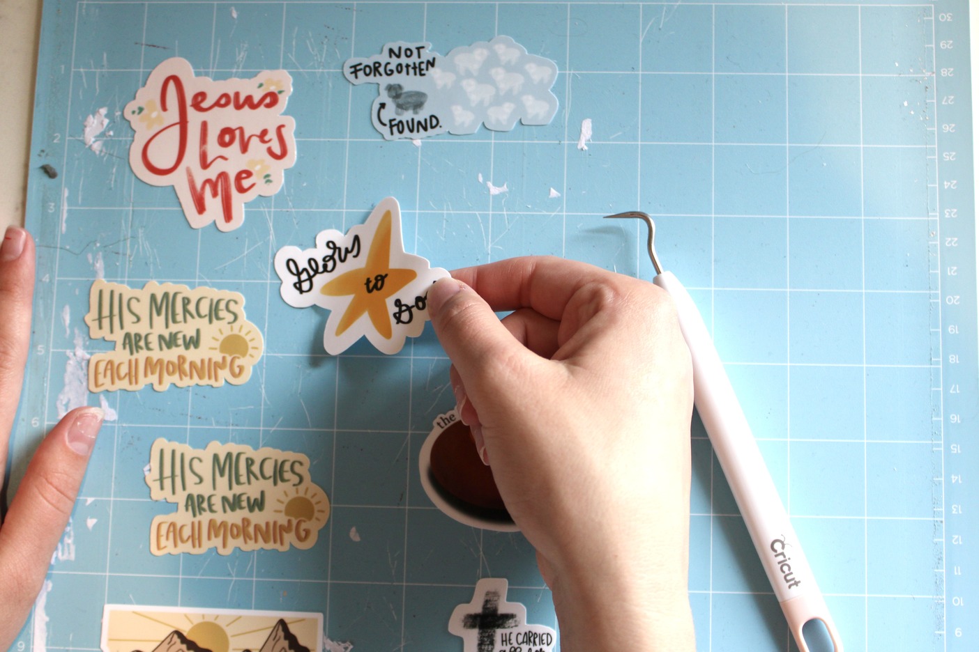 Stick With Jesus Sticker Banner